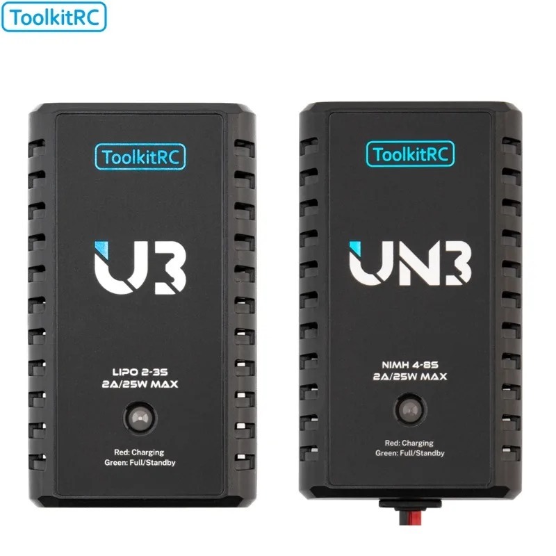 شاحن بطاريات ToolkitRC U3 2-3S - مراجعة Fpv Drone Charger وسعره