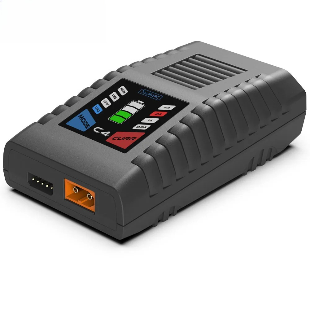 شاحن ToolkitRC C4 بقوة 50 واط  - مراجعة Fpv Drone Charger وسعره