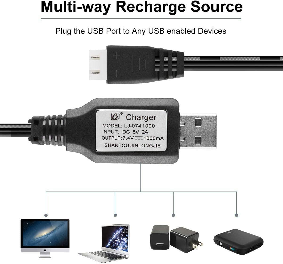 1-حزمة XH-3P التوازن 7.4 فولت  - مراجعة Fpv Drone Charger وسعره