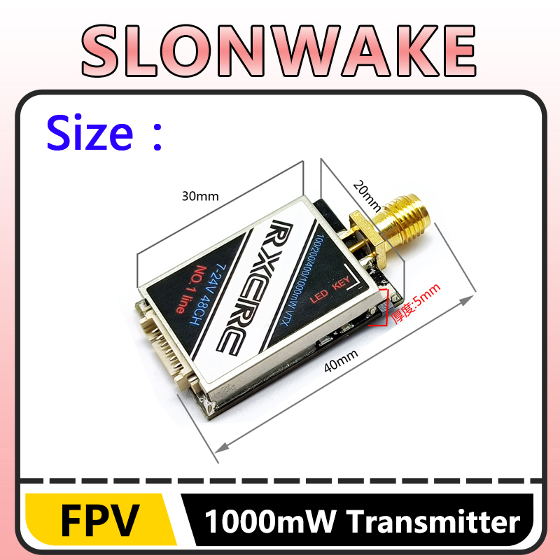 جهاز إرسال فيديو SLONWAKE 5.8G - مراجعة Fpv Drone Transmitter وسعره