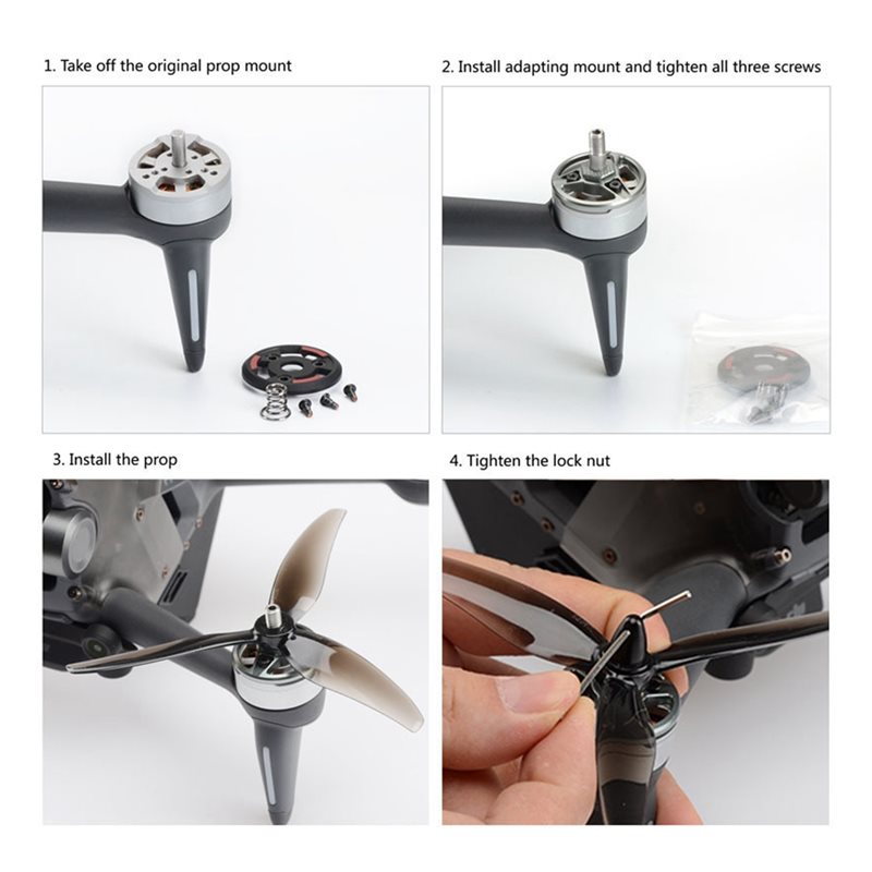B50B-محول لوحة المحرك 4 قطعة ق - مراجعة Fpv Drone Propeller وسعره