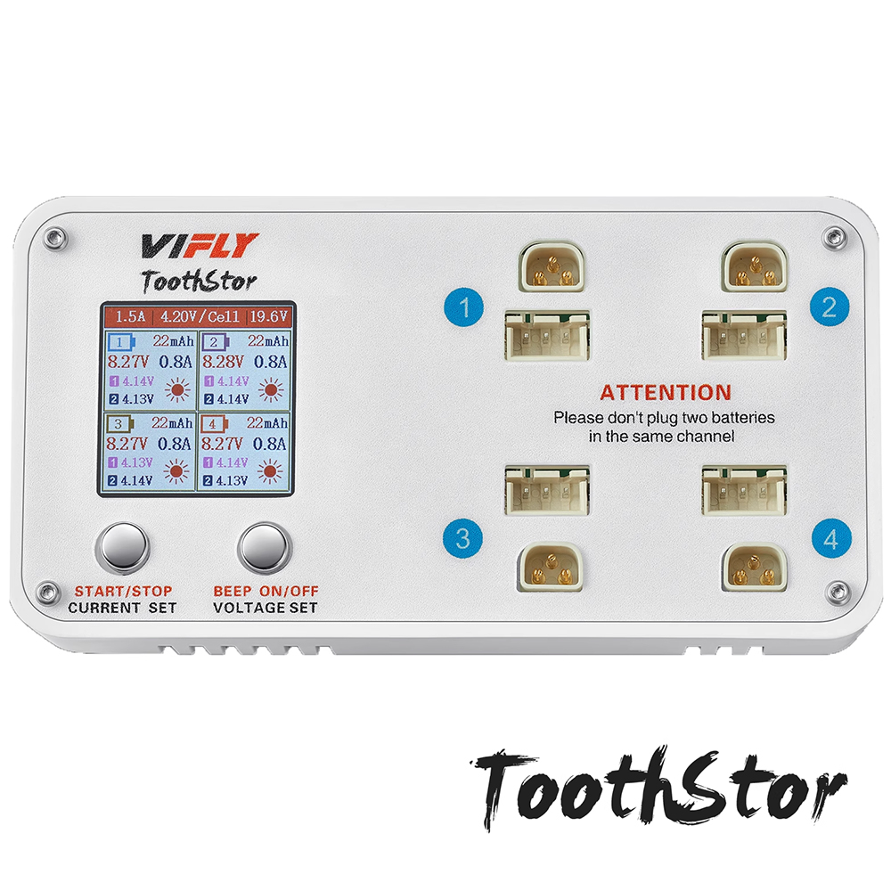شاحن بطاريات VIFLY Toothstor ذ - مراجعة Fpv Drone Charger وسعره